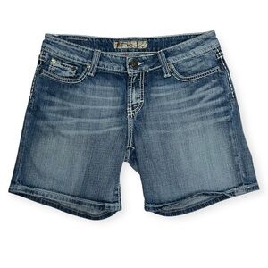 BKE Kate Blue Denim Stretch Shorts Women’s Size 27